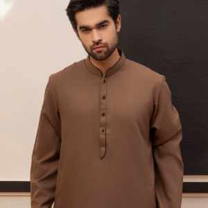 Solid Brown Kurta